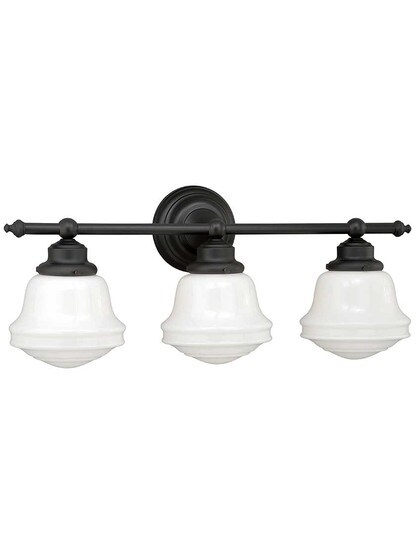 Huntley 3-Light Bath Sconce in Oil-Rubbed Bronze.